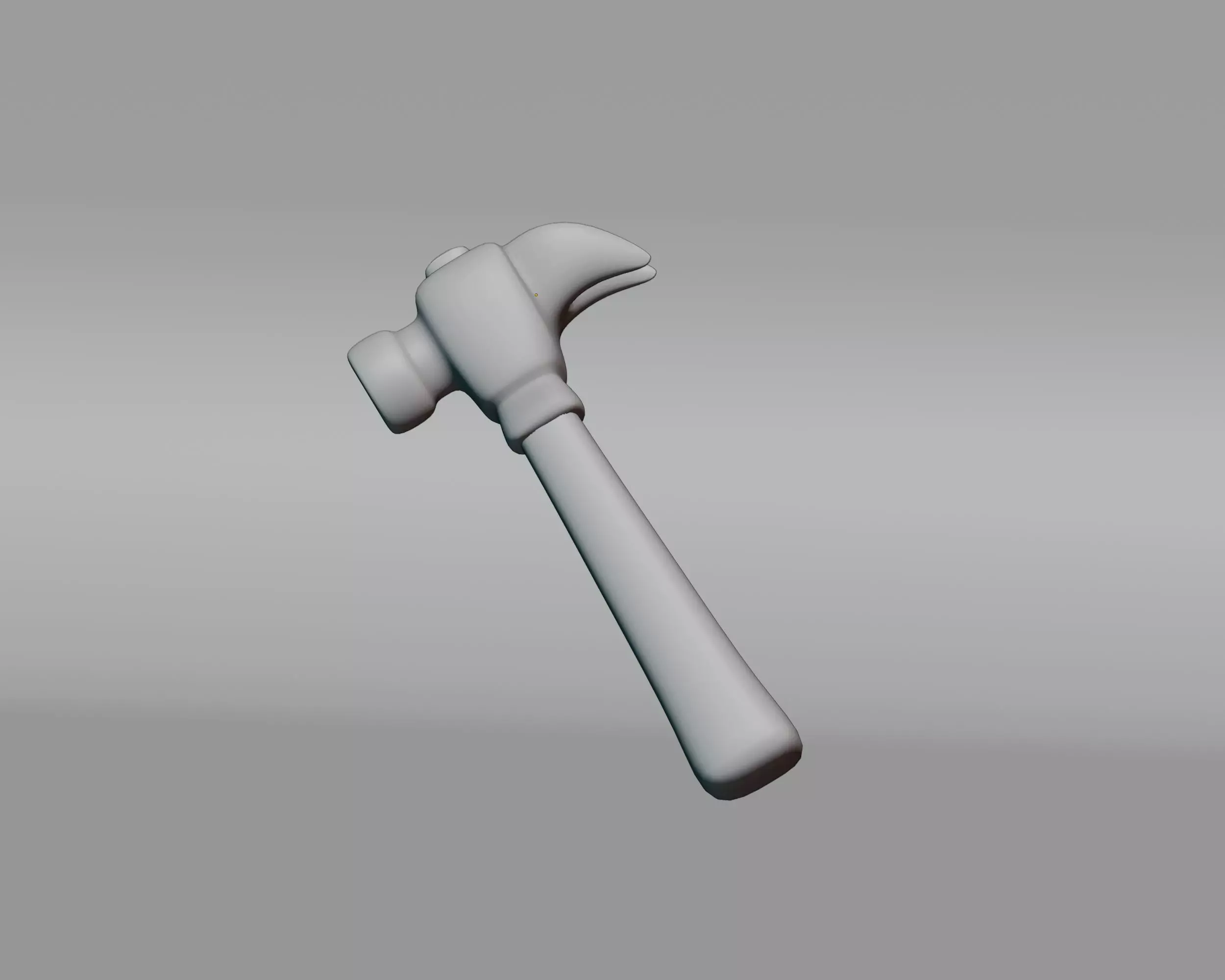 Claw Hammer  Low-poly 3D model_1
