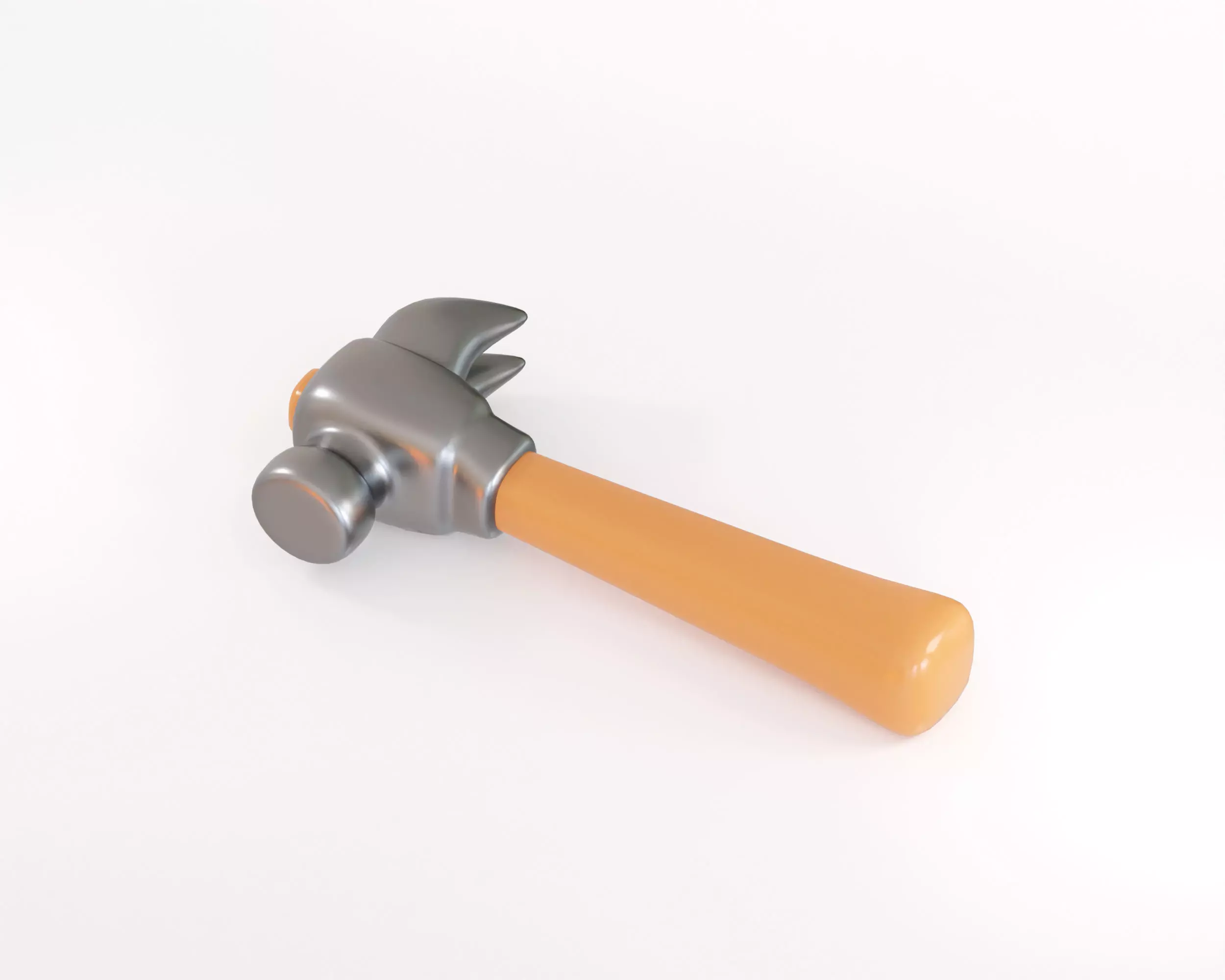 Claw Hammer  Low-poly 3D model_4