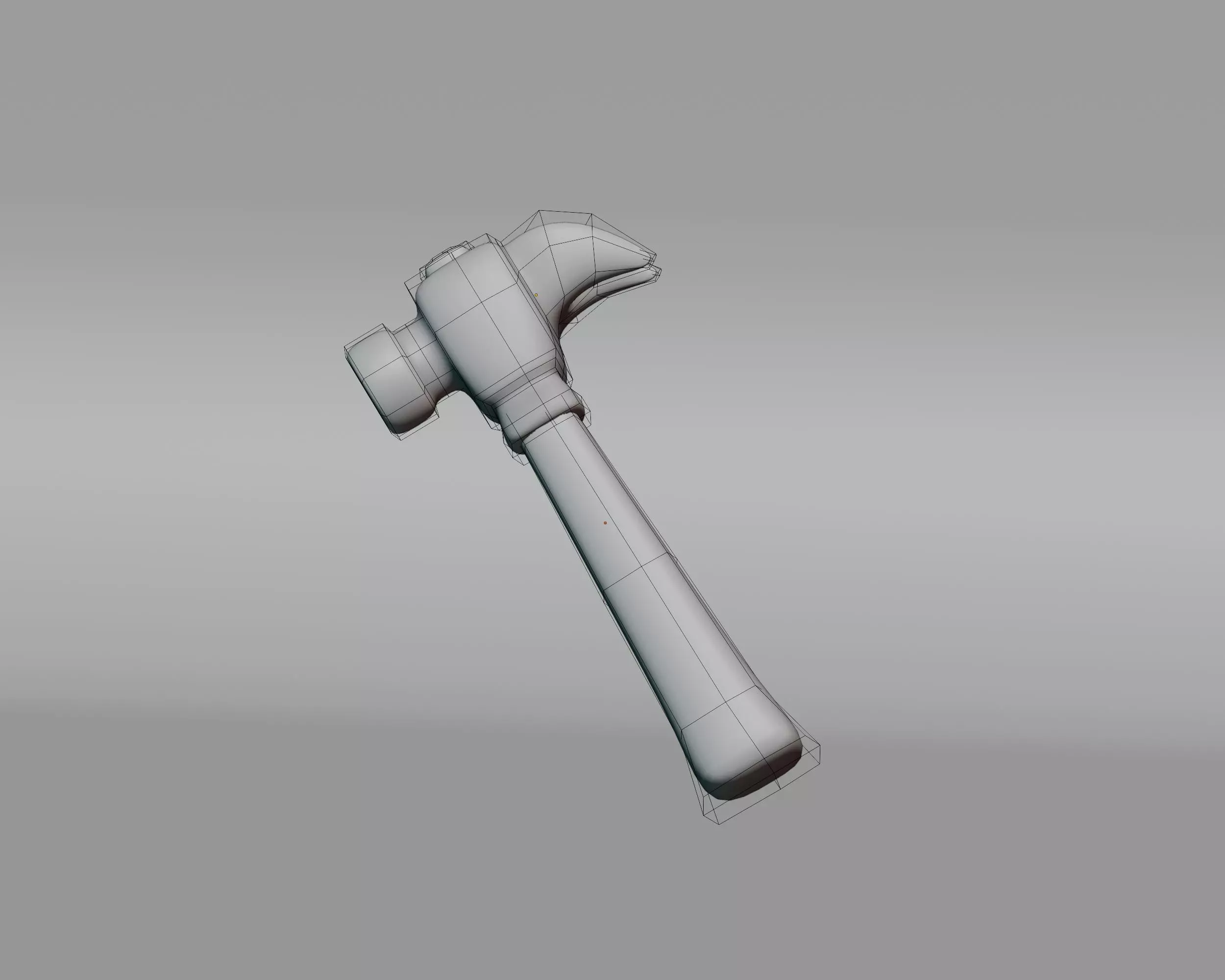 Claw Hammer  Low-poly 3D model_3