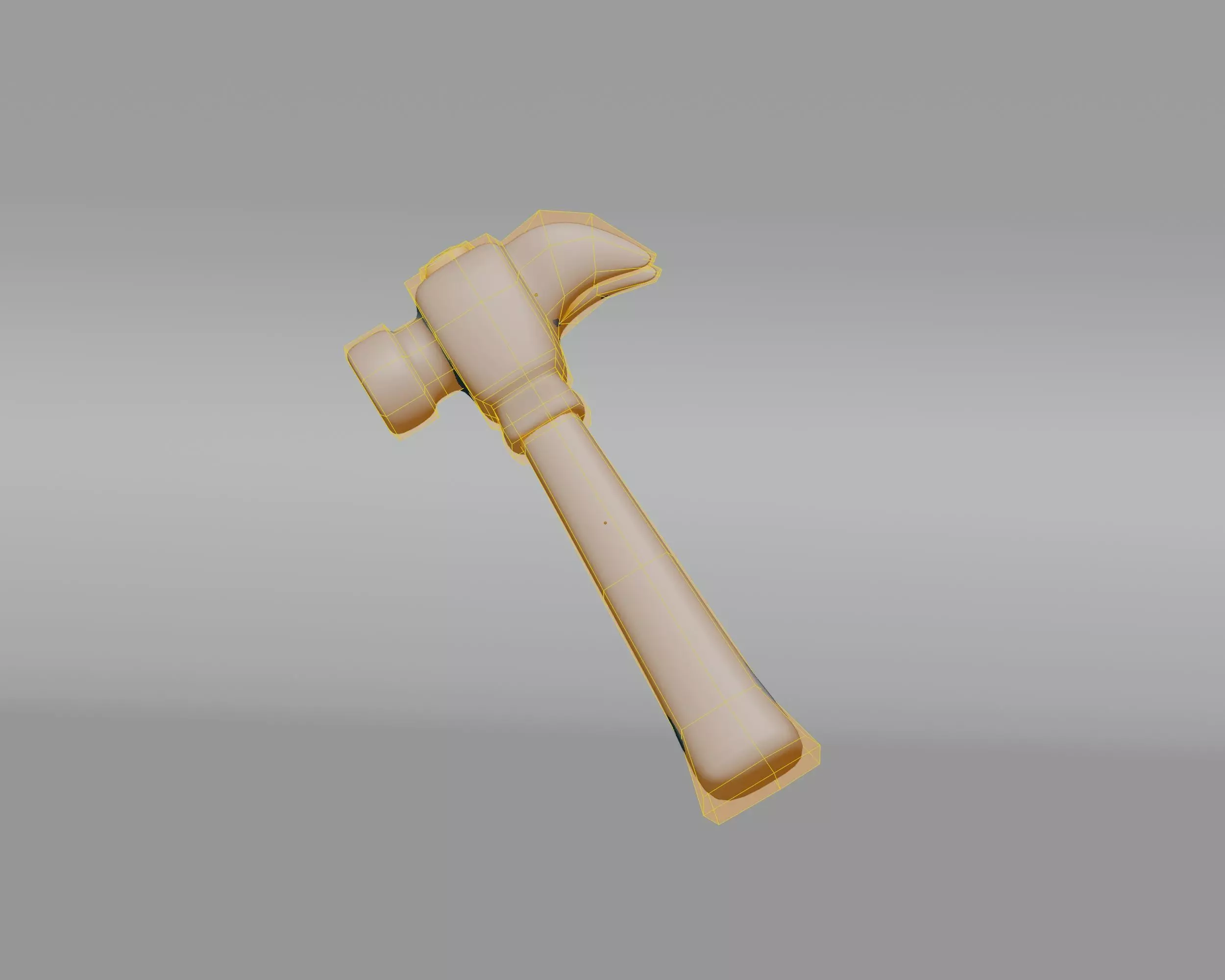 Claw Hammer  Low-poly 3D model_5