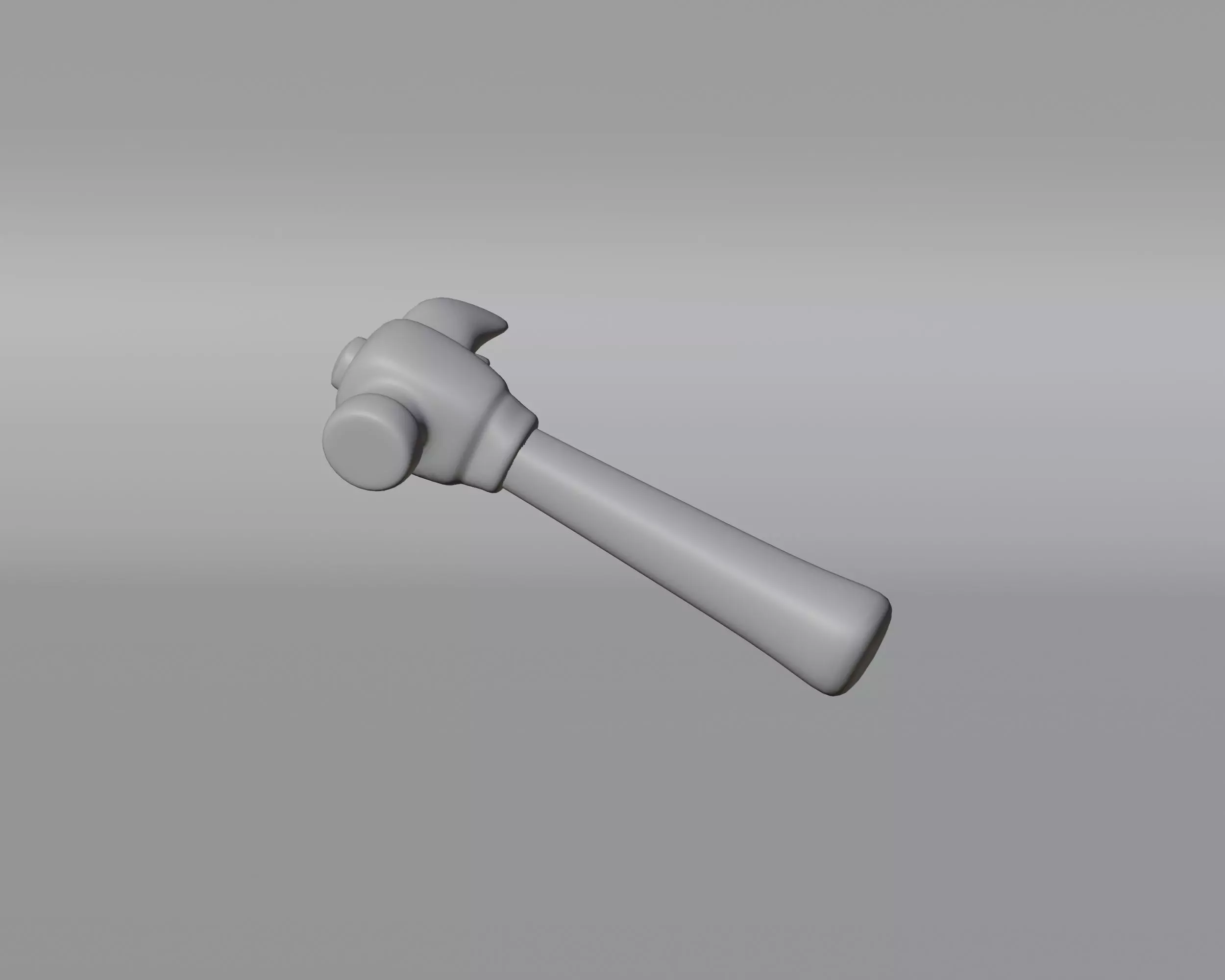 Claw Hammer  Low-poly 3D model_7