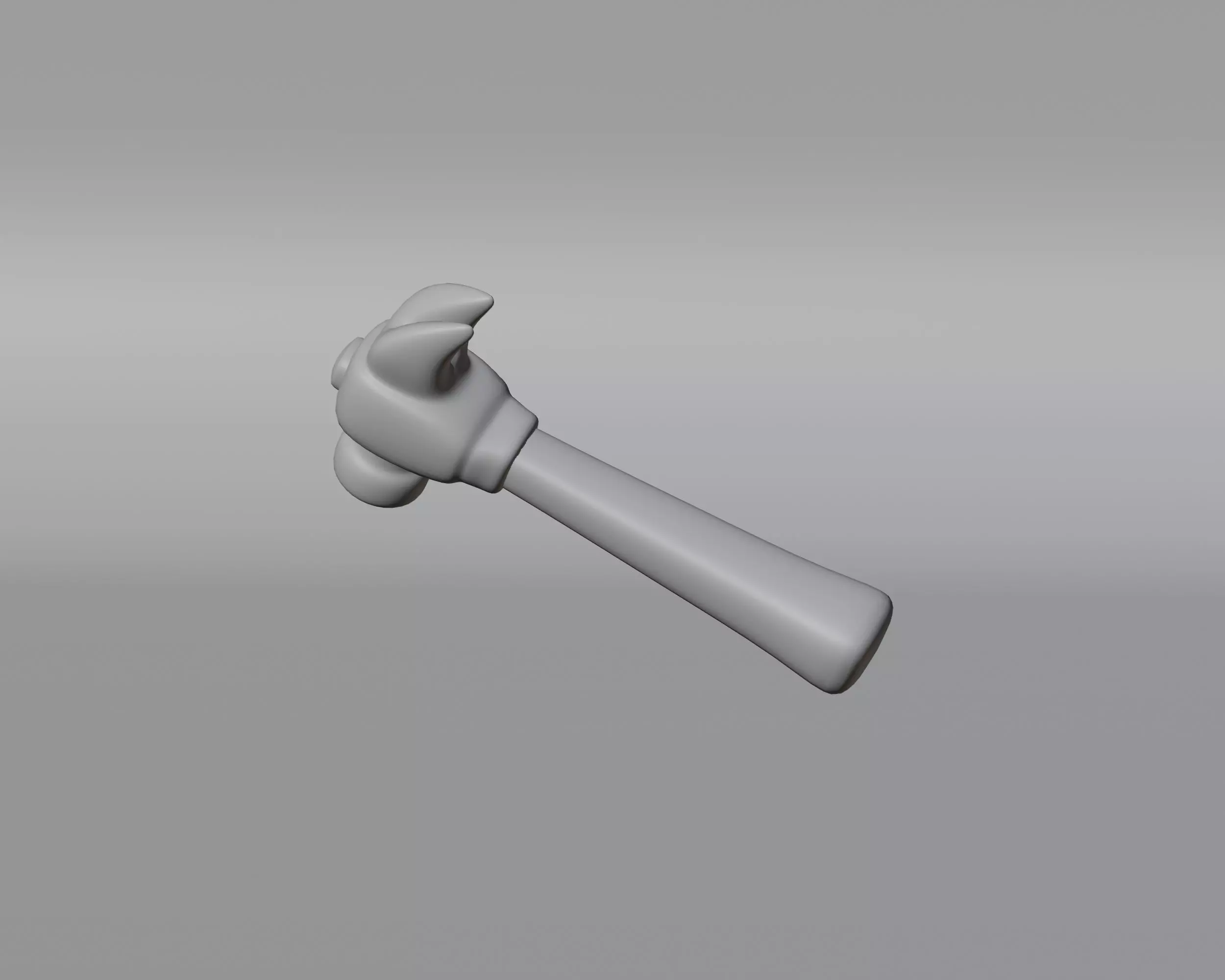 Claw Hammer  Low-poly 3D model_6