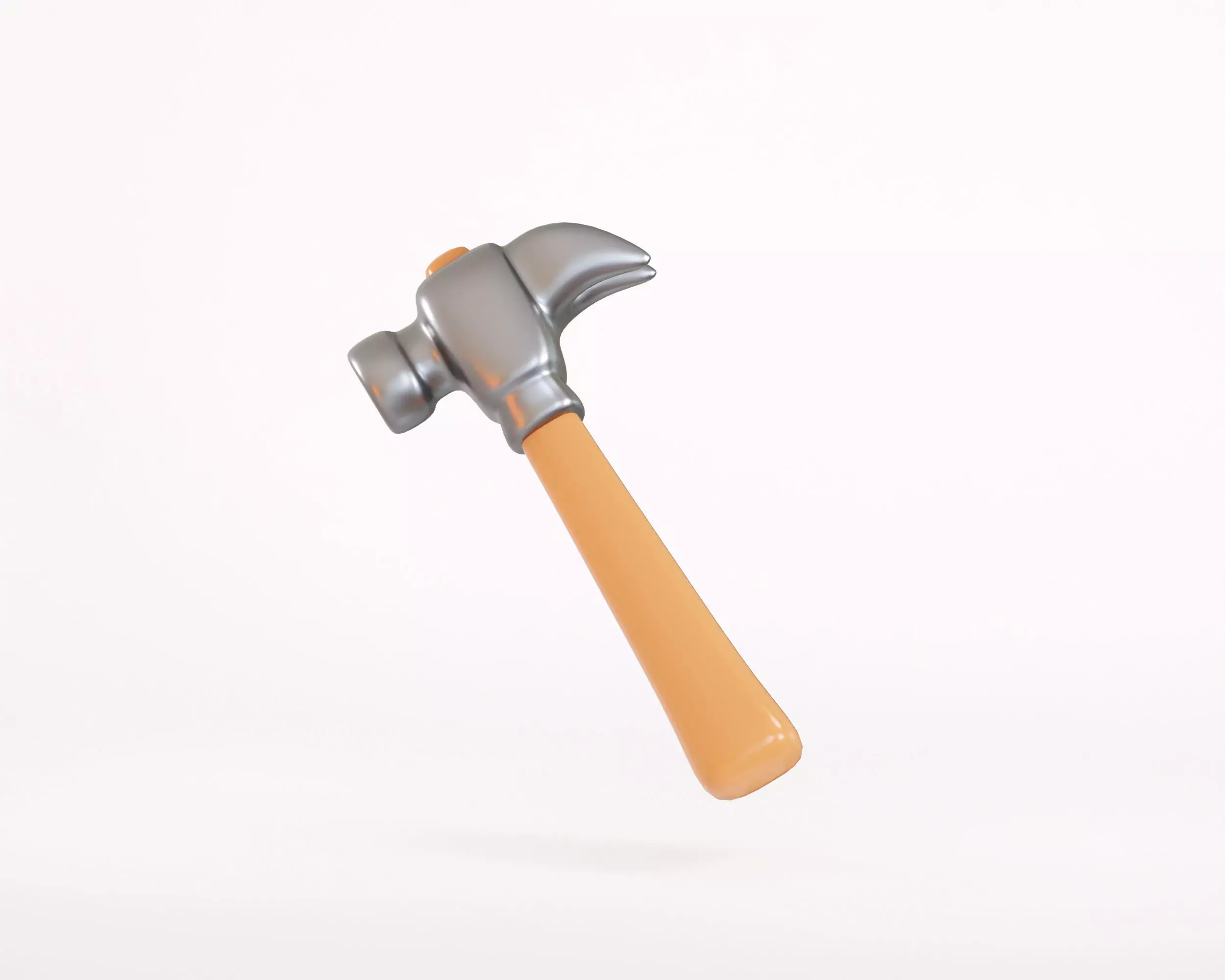 Claw Hammer  Low-poly 3D model_0