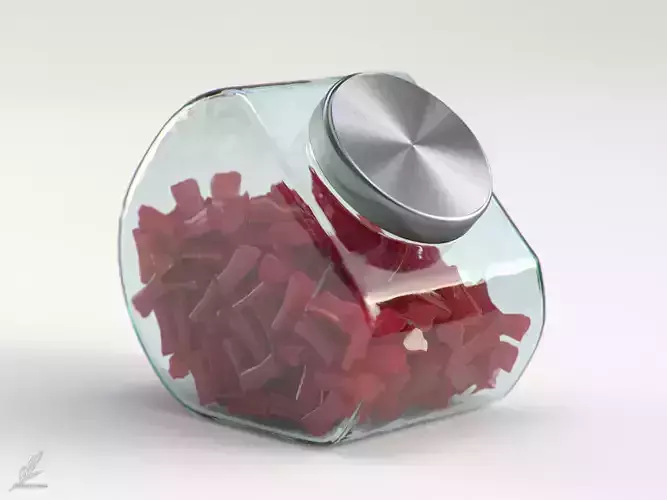 Licorice Jar 3D model