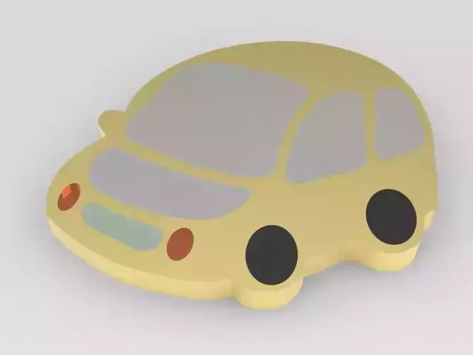 Kids Car Enamel Pendant