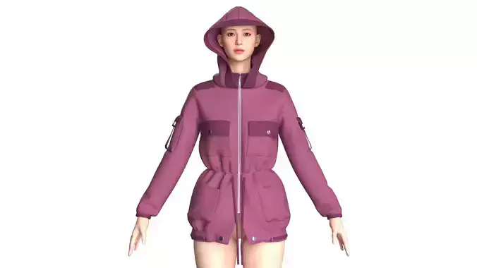 Girls Hooded Jacket V2