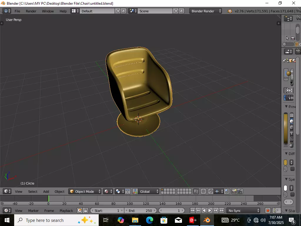 Chair 3D model_0