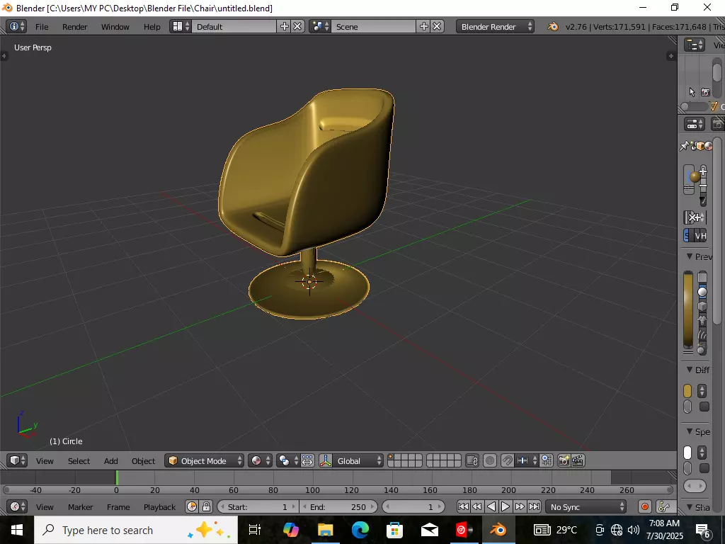Chair 3D model_4