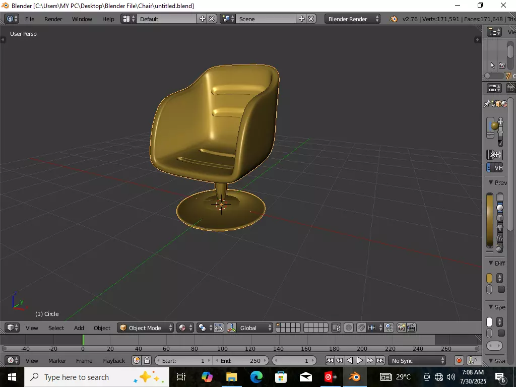Chair 3D model_3