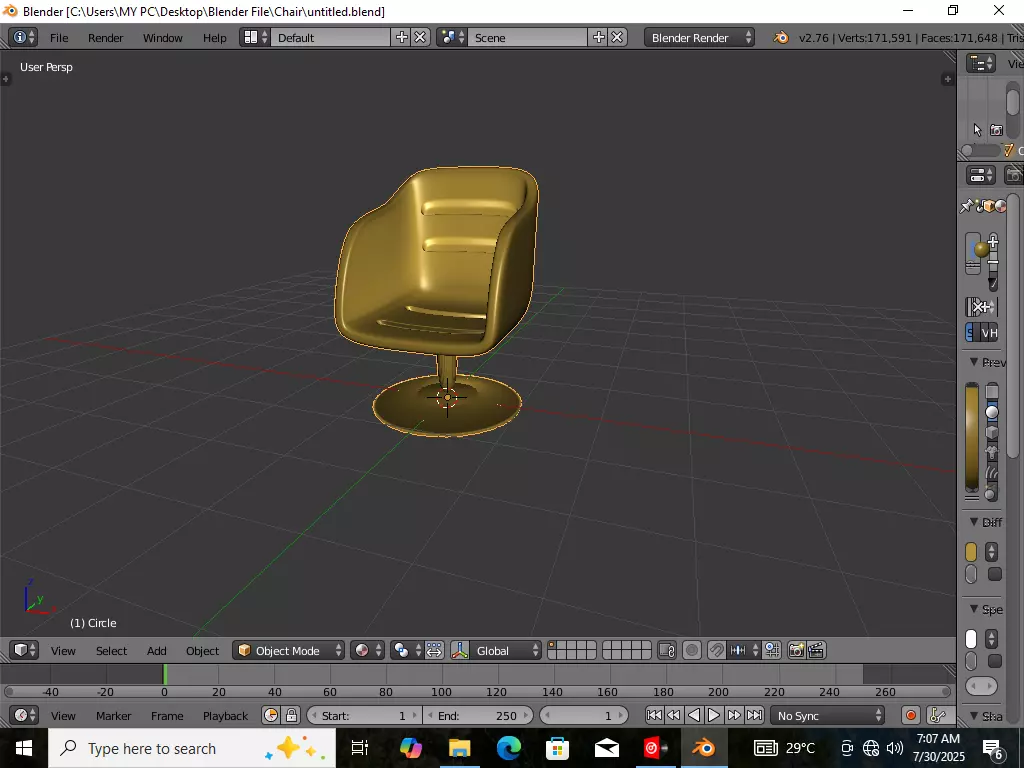 Chair 3D model_2