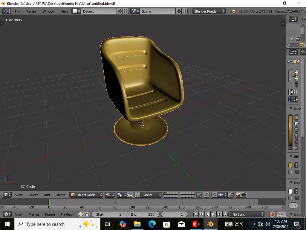 Chair 3D model_5