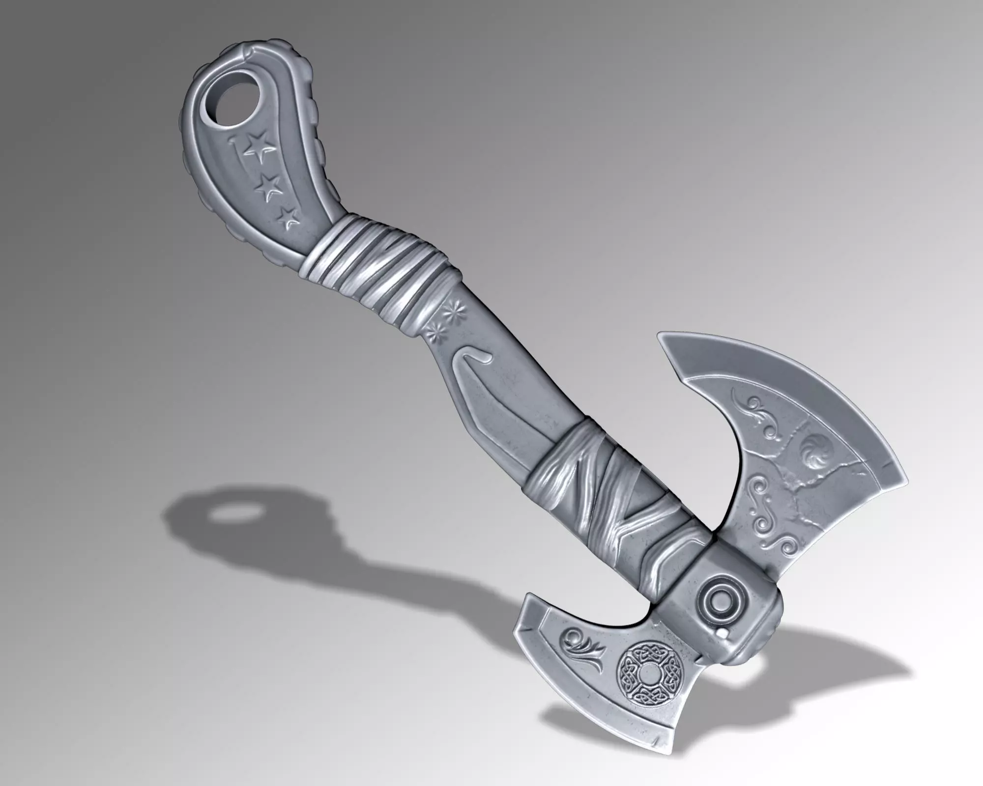 ANCIENT VIKING AXE 3D print model_1