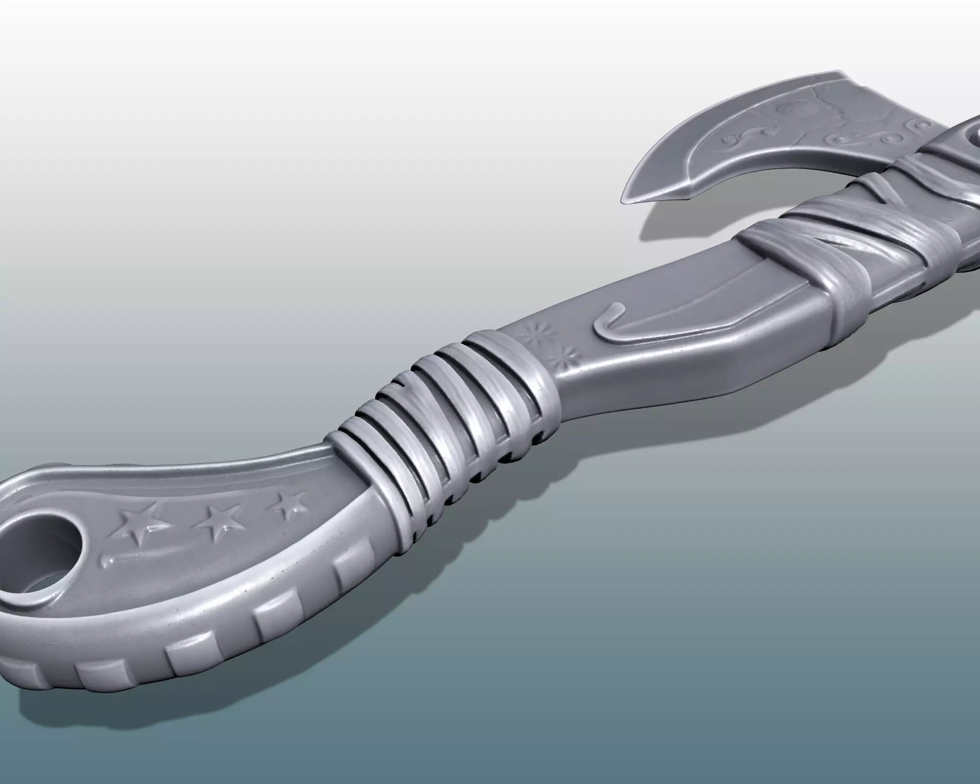 ANCIENT VIKING AXE 3D print model_6