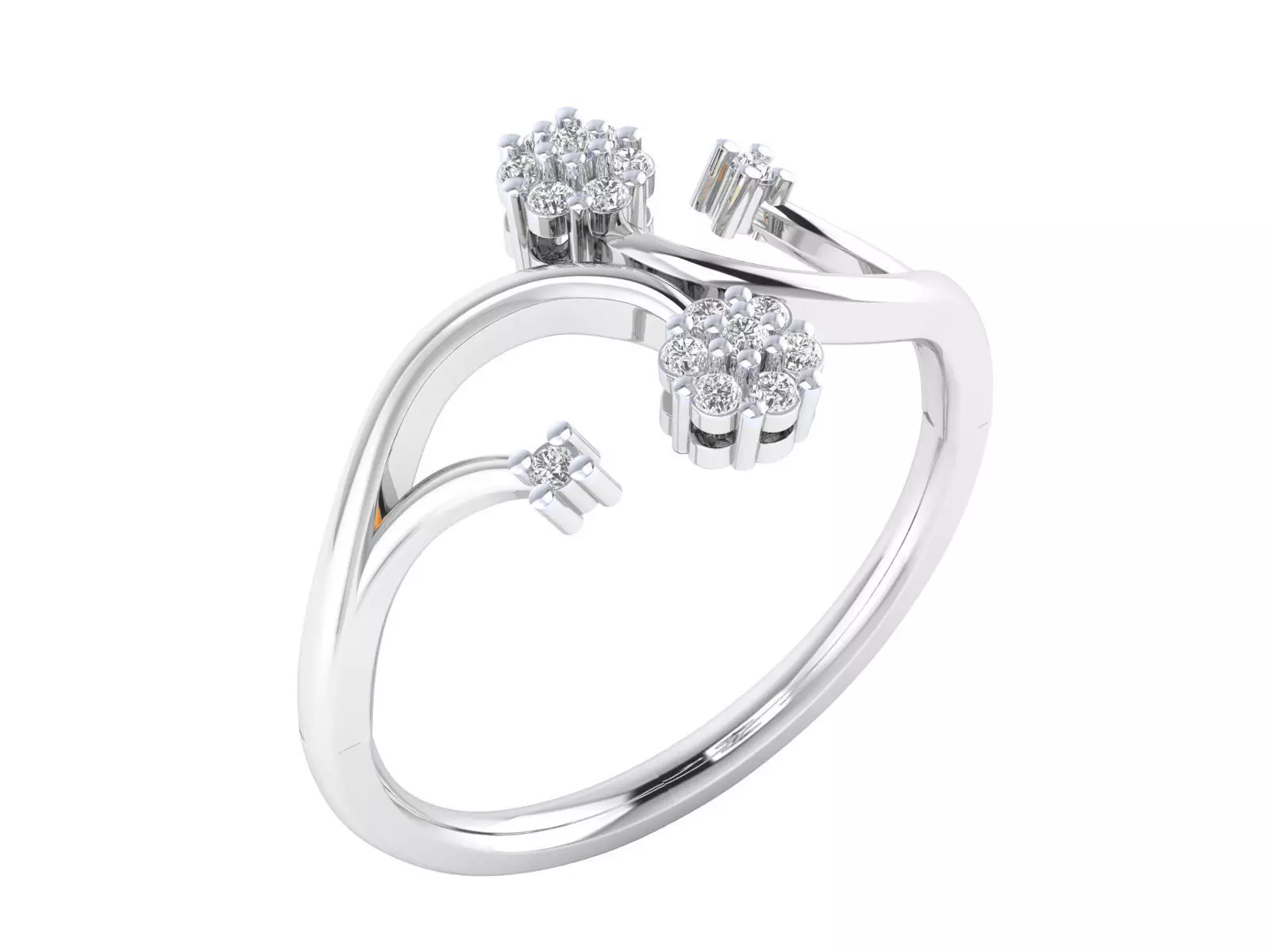 Women Ring Render 3dm STL MTL SLC JCD OBJ FBX Details 3D print model_1