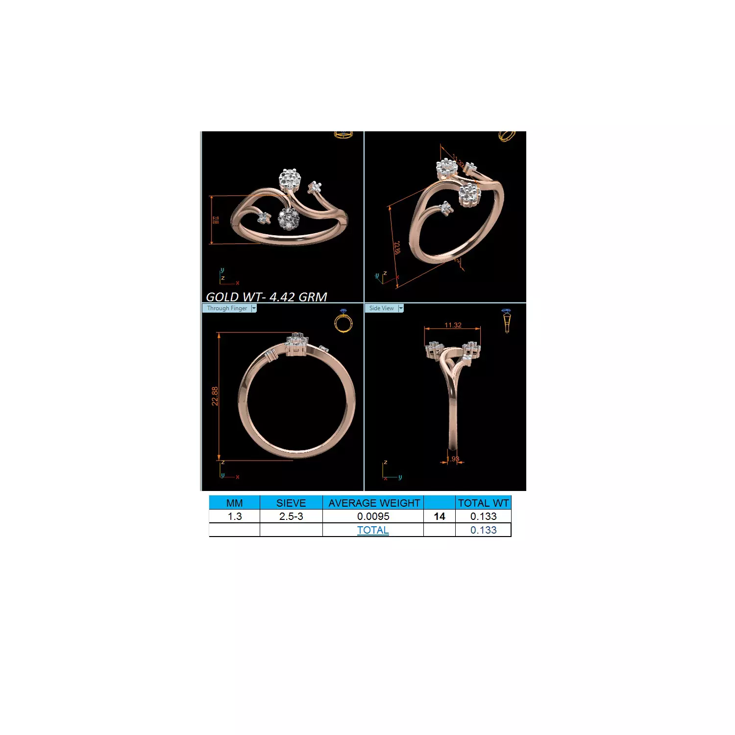 Women Ring Render 3dm STL MTL SLC JCD OBJ FBX Details 3D print model_24