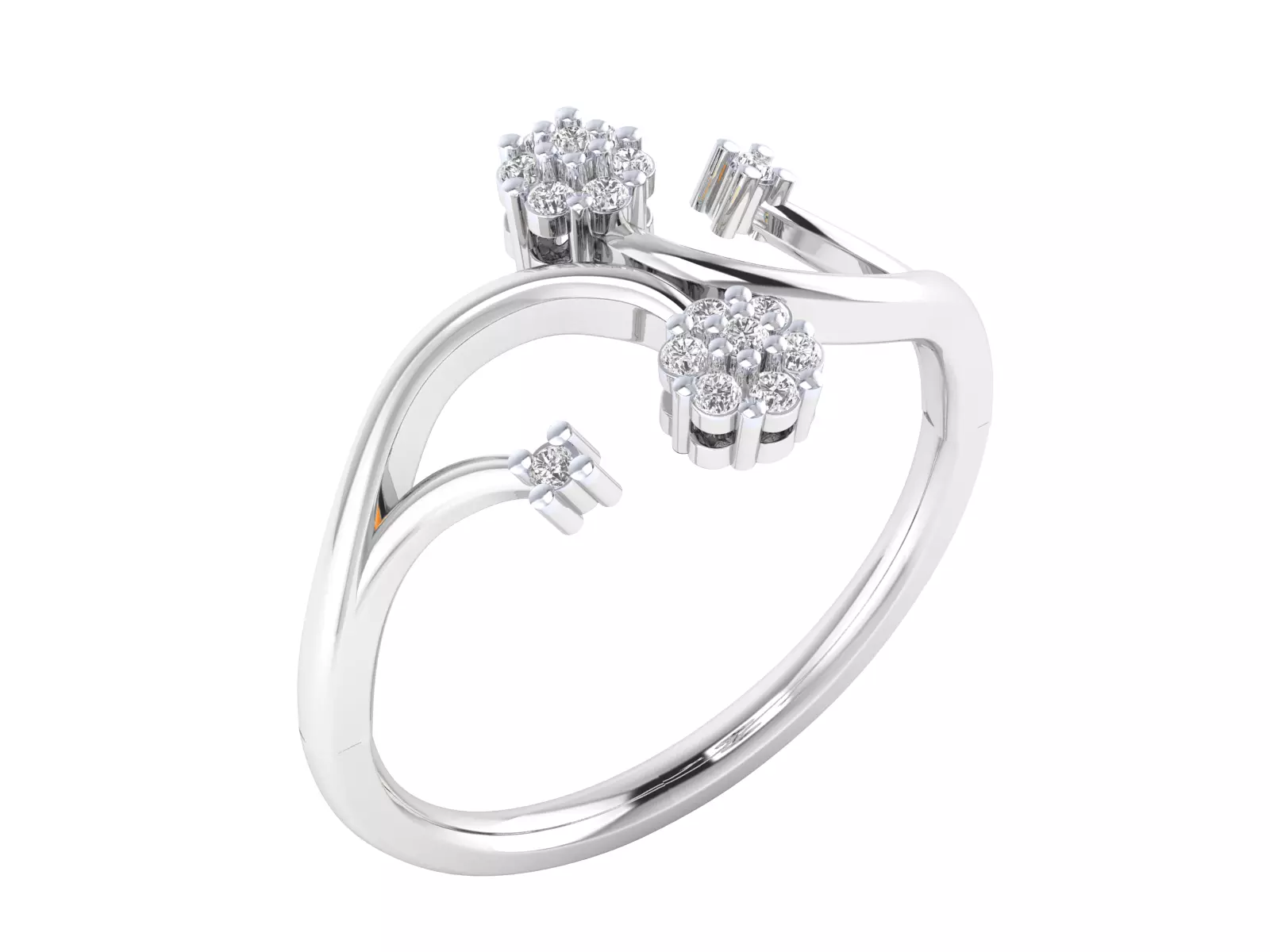 Women Ring Render 3dm STL MTL SLC JCD OBJ FBX Details 3D print model_5