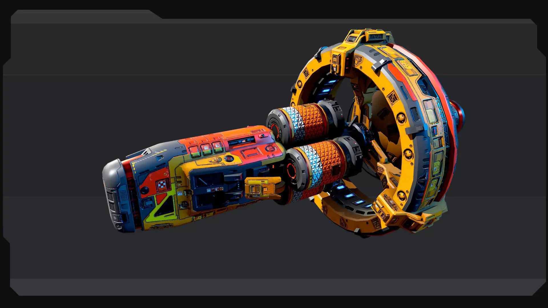 SF Warp Drive - EX6 Low-poly 3D model_5