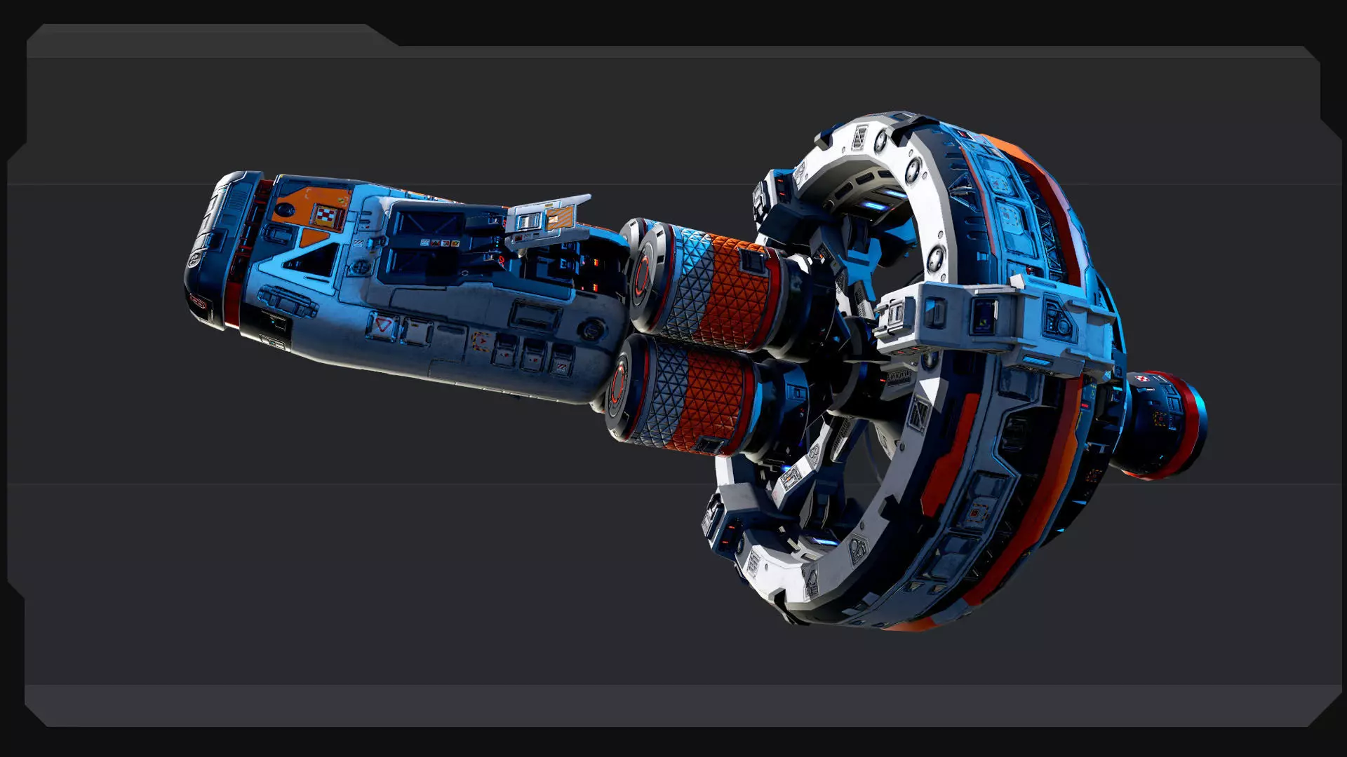 SF Warp Drive - EX6 Low-poly 3D model_3