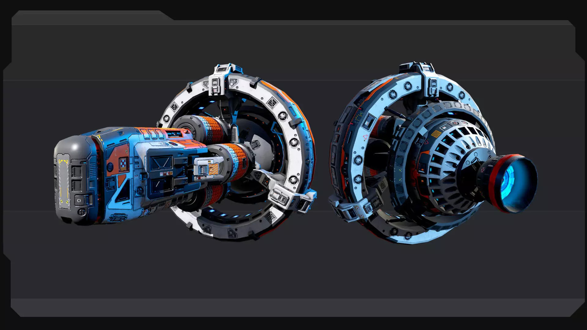 SF Warp Drive - EX6 Low-poly 3D model_6