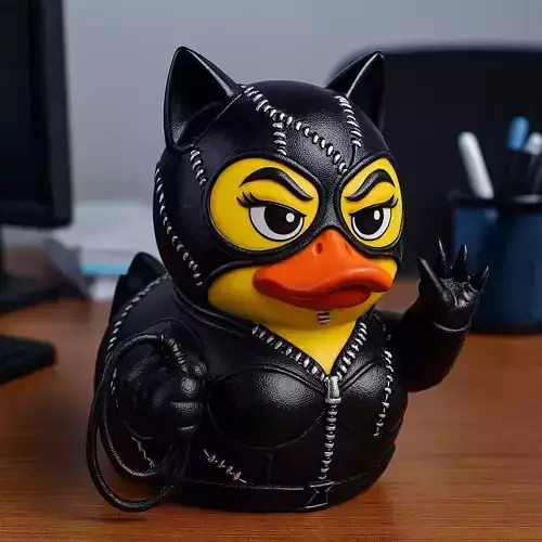 Rubber Duck - Cat woman new version DC - 3d print 3D print model
