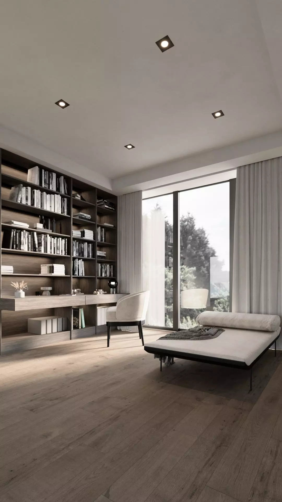 Neoclassic Library Interior 3D model