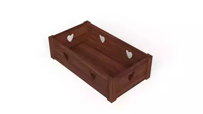 Open Wooden Decorative Crate