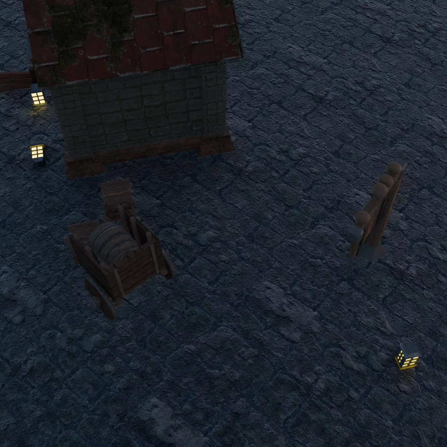 Medieval Game Prop Pack Low-poly 3D model_0