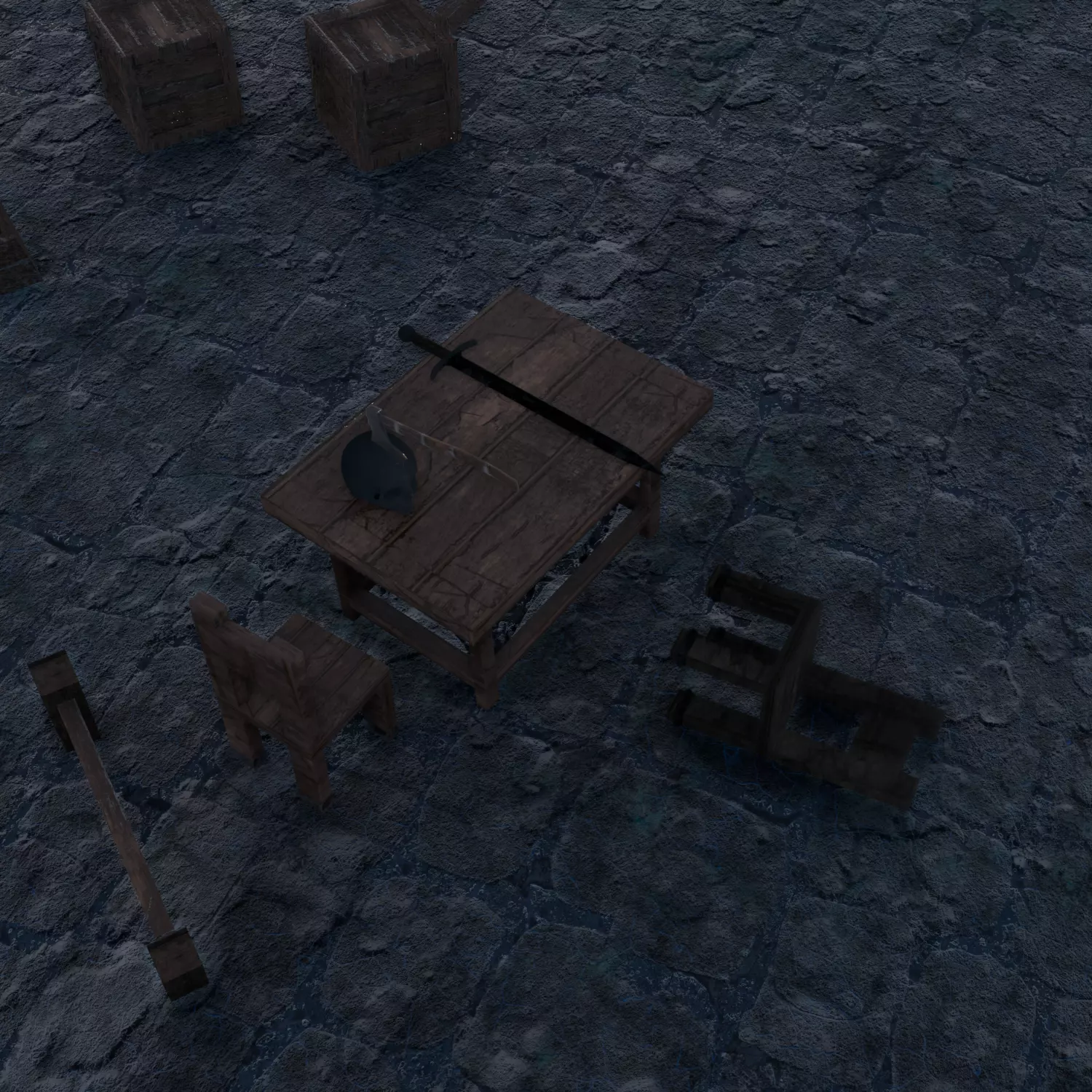 Medieval Game Prop Pack Low-poly 3D model_1