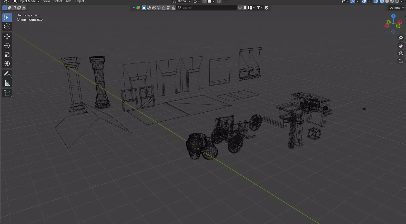 Medieval Game Prop Pack Low-poly 3D model_7