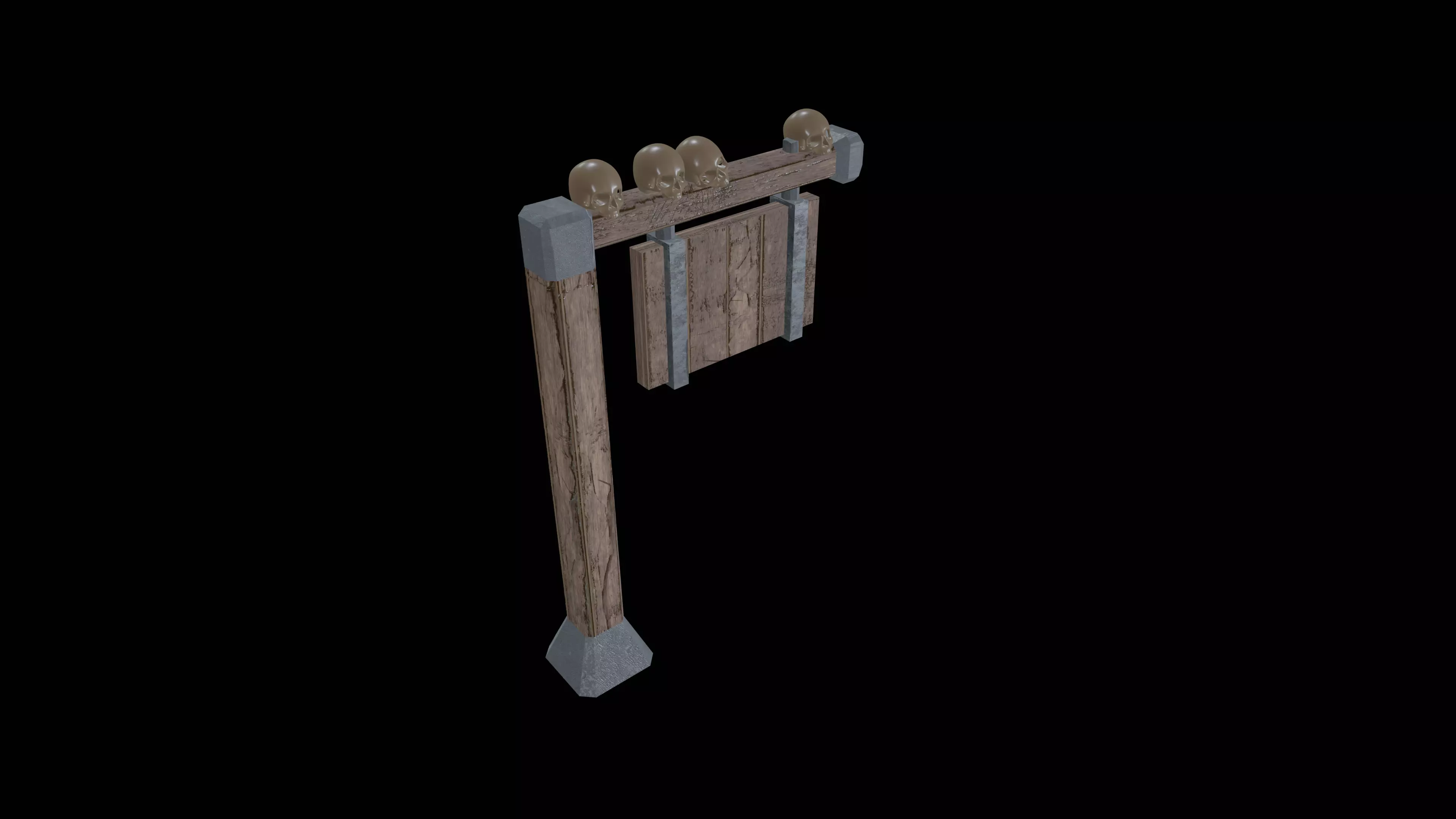Medieval Game Prop Pack Low-poly 3D model_33