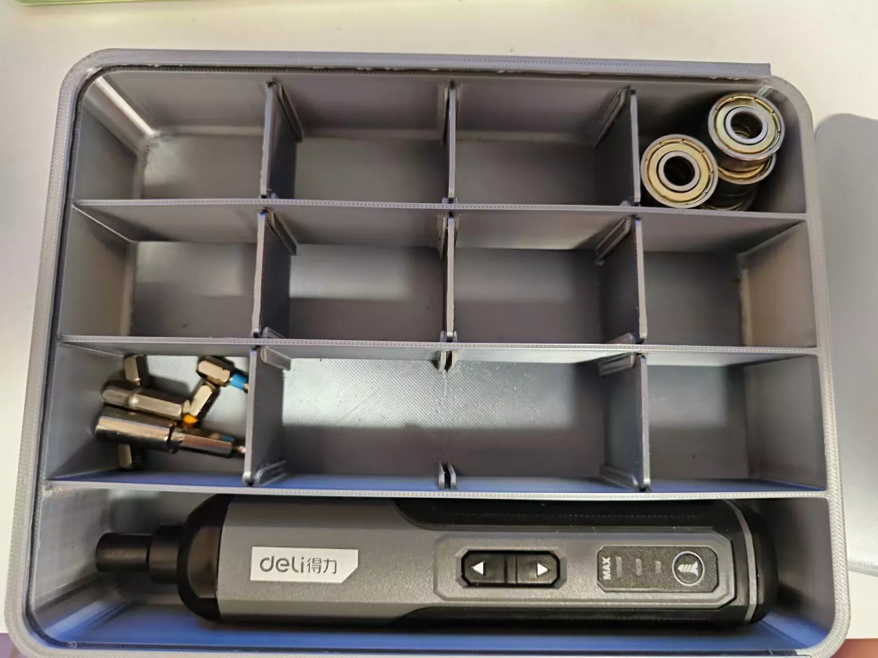 adjustable  electric screwdriver tool box 3D print model_0