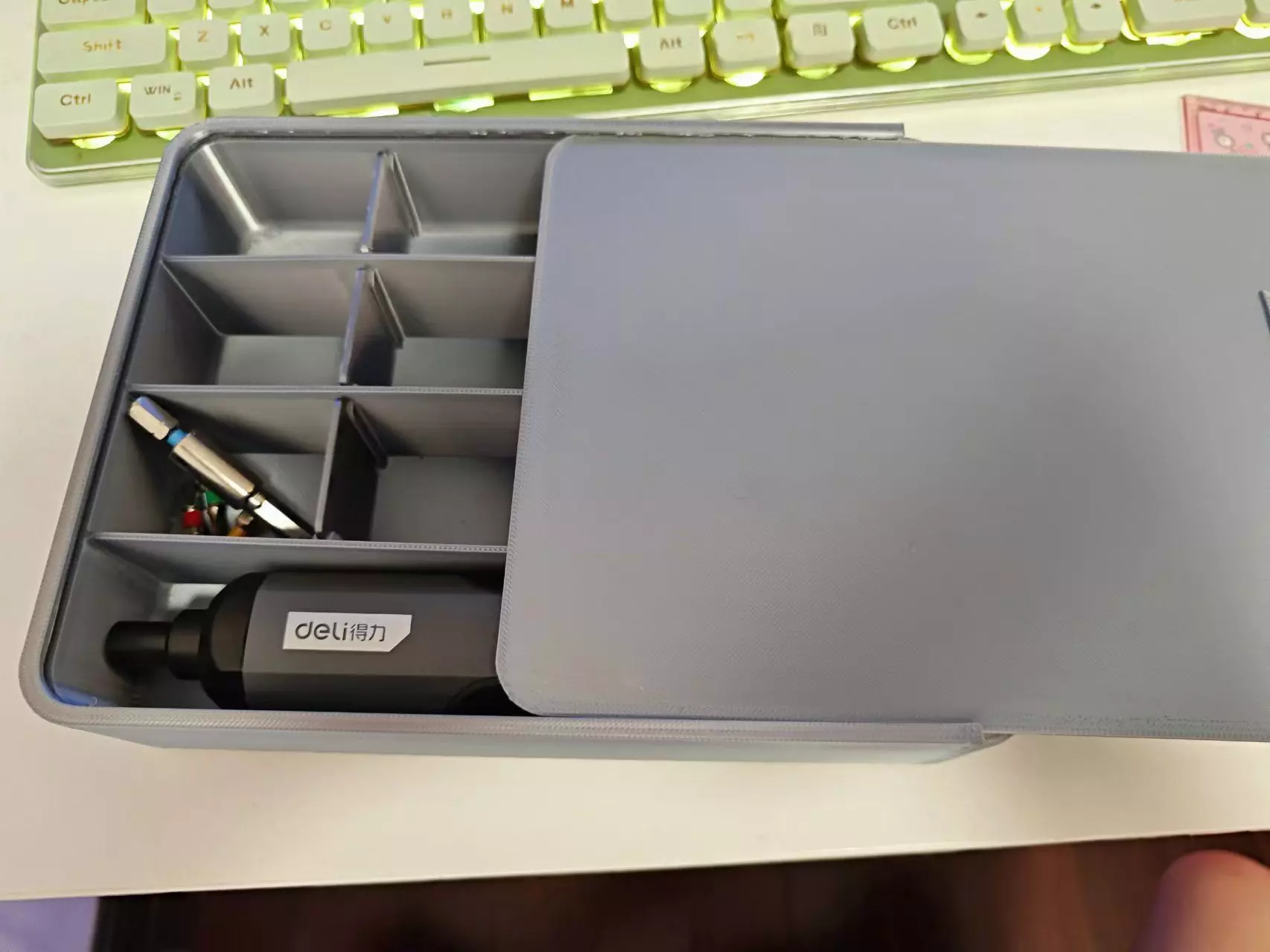 adjustable  electric screwdriver tool box 3D print model_2