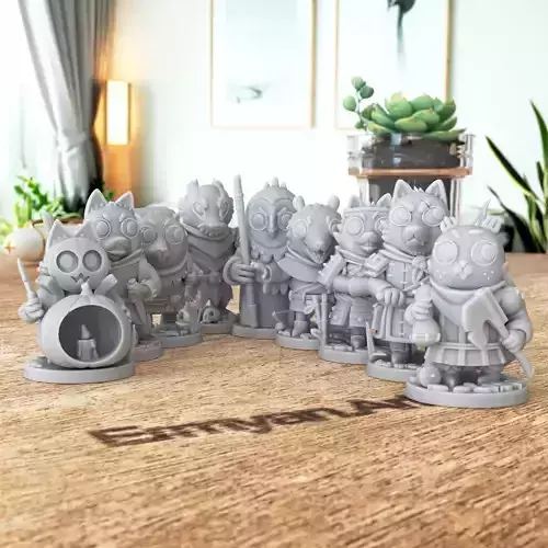 Root Boardgame Vagabonds 3D Model Collection