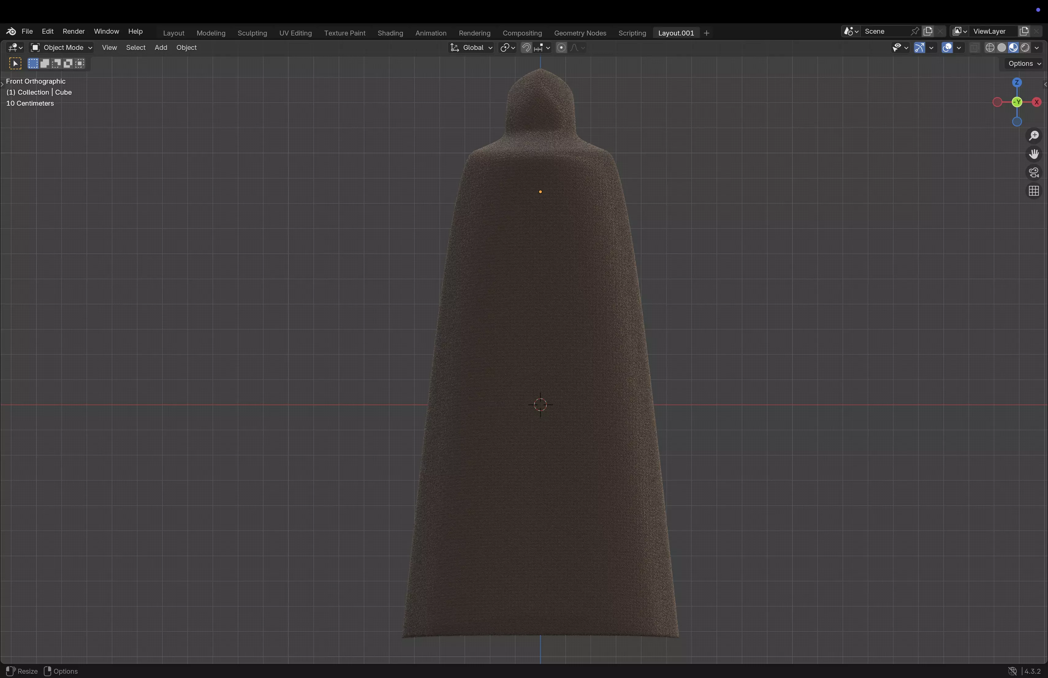Adventure Cloak Low-poly 3D model_13