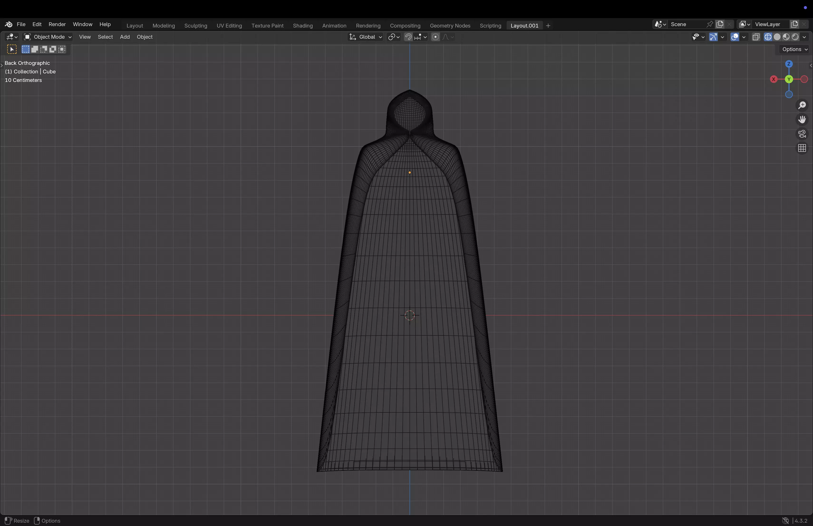 Adventure Cloak Low-poly 3D model_22