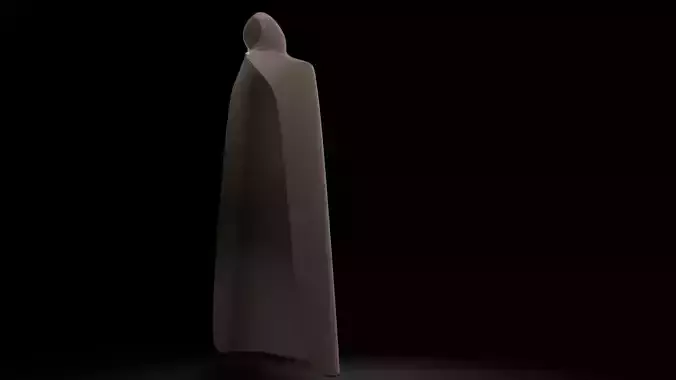 Adventure Cloak Low-poly 3D model