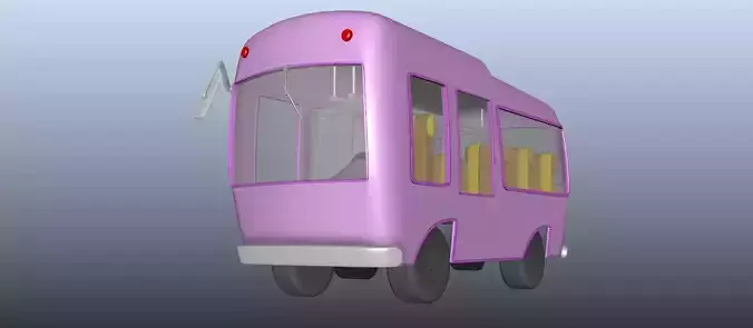 Cartoony Bus Model