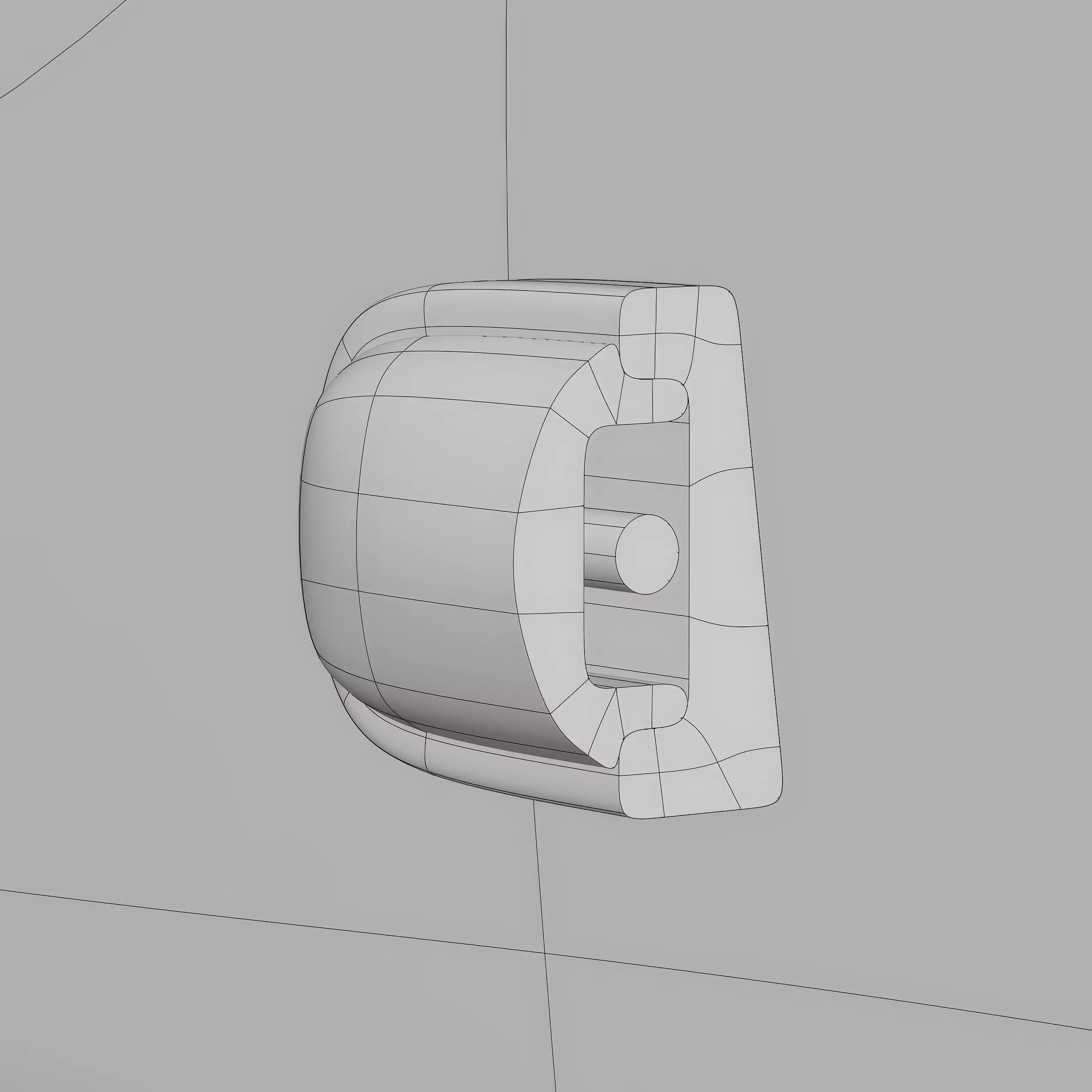 Stylized Box Fan Low-poly 3D model_3