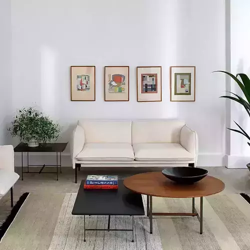 Palm Springs Modern Sofa 3D Model