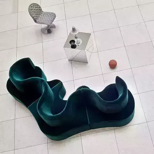 Cloverleaf Modular Sofa 3D Model  3D model