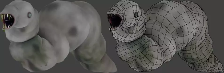 Space Monster Creature 3D Model Free low-poly 3D model