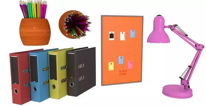 Office Supplies Collection 3D model