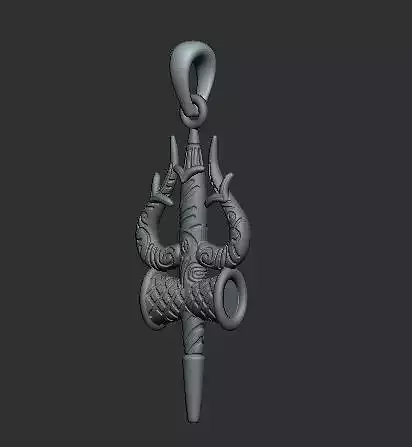 trident 3D print model