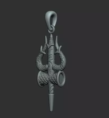 trident 3D print model