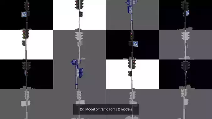 2x  Model of traffic light