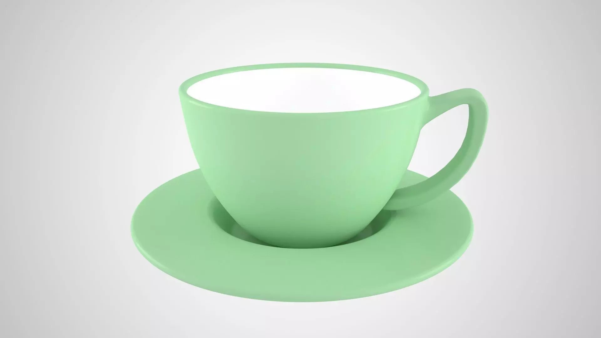 Bundle of 74 most used colors based Coffee Tea Cups with Saucer 3D Model Collection_17