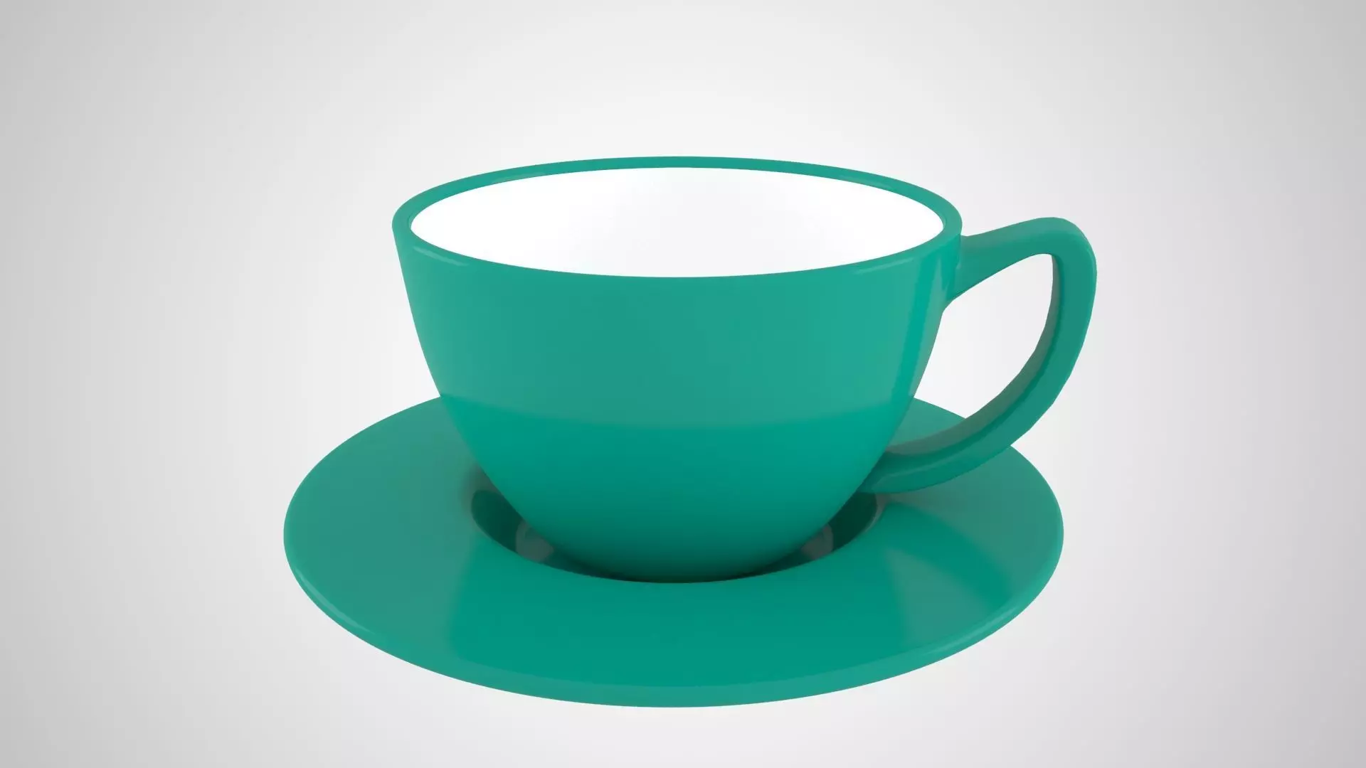 Bundle of 74 most used colors based Coffee Tea Cups with Saucer 3D Model Collection_53