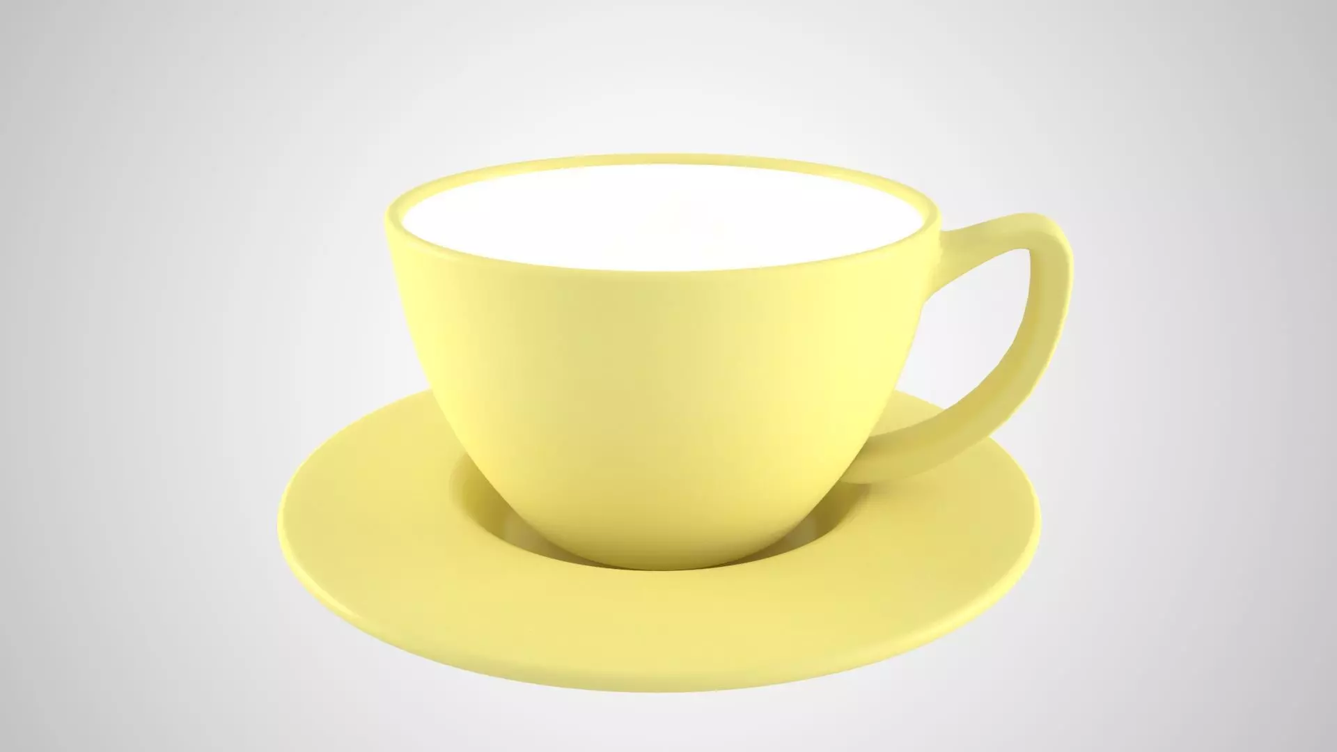 Bundle of 74 most used colors based Coffee Tea Cups with Saucer 3D Model Collection_52