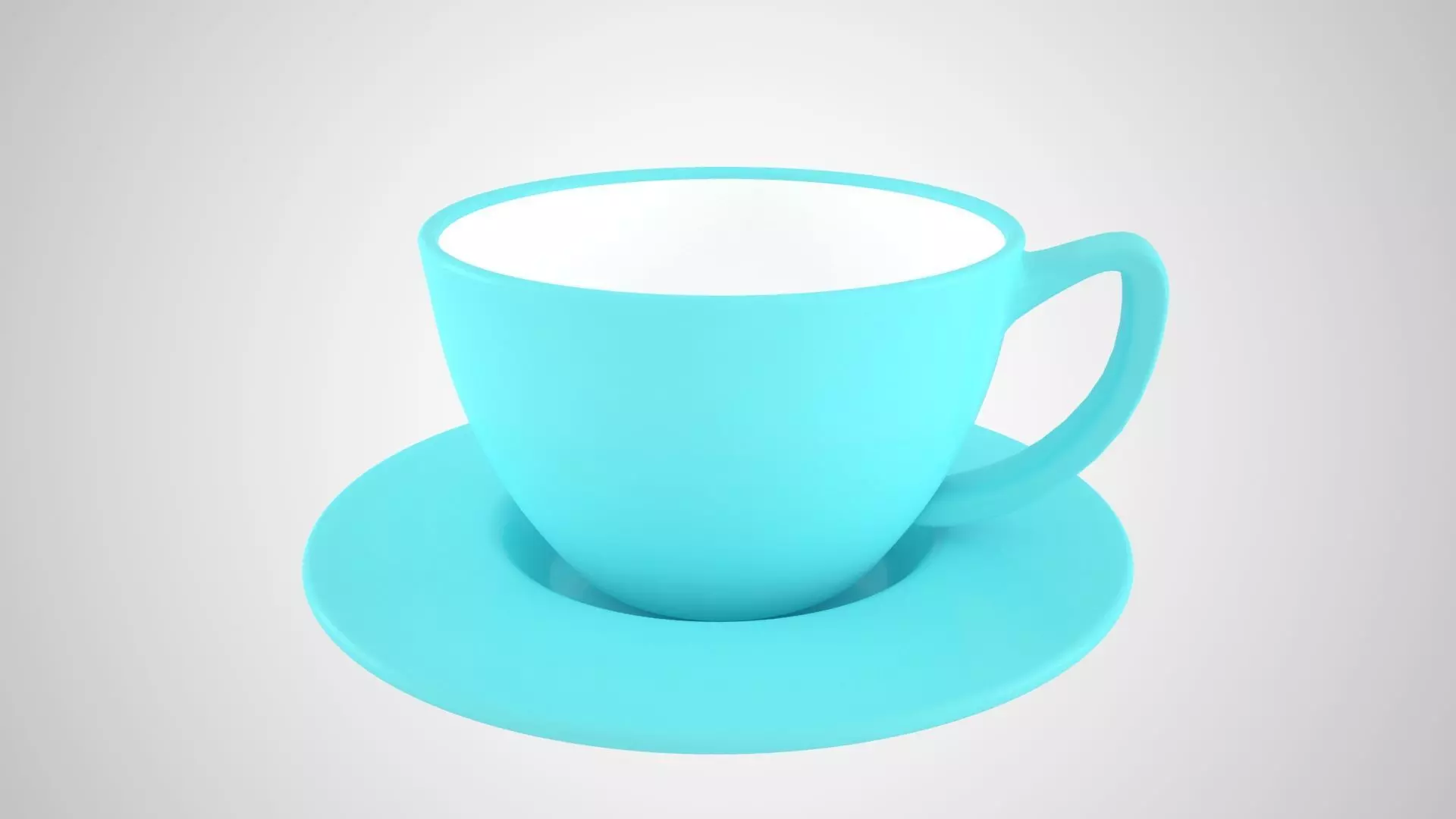 Bundle of 74 most used colors based Coffee Tea Cups with Saucer 3D Model Collection_36