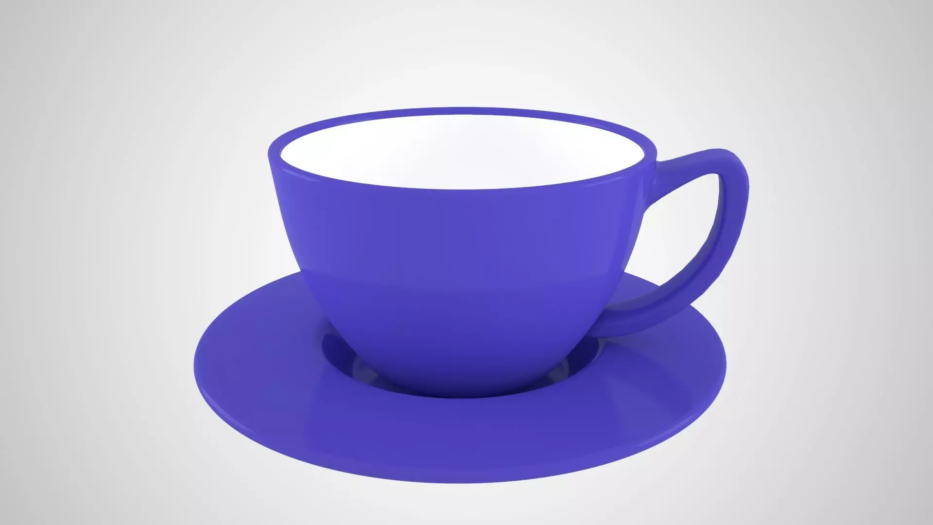Bundle of 74 most used colors based Coffee Tea Cups with Saucer 3D Model Collection_48